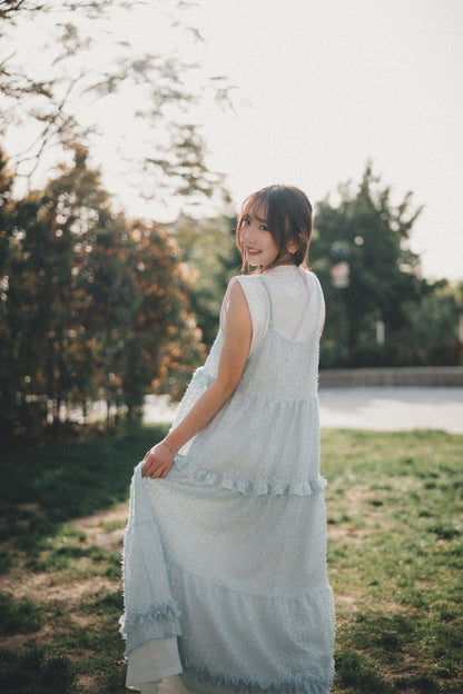 毛毛粒☁️ Ruffle Layer連身裙｜3色入
