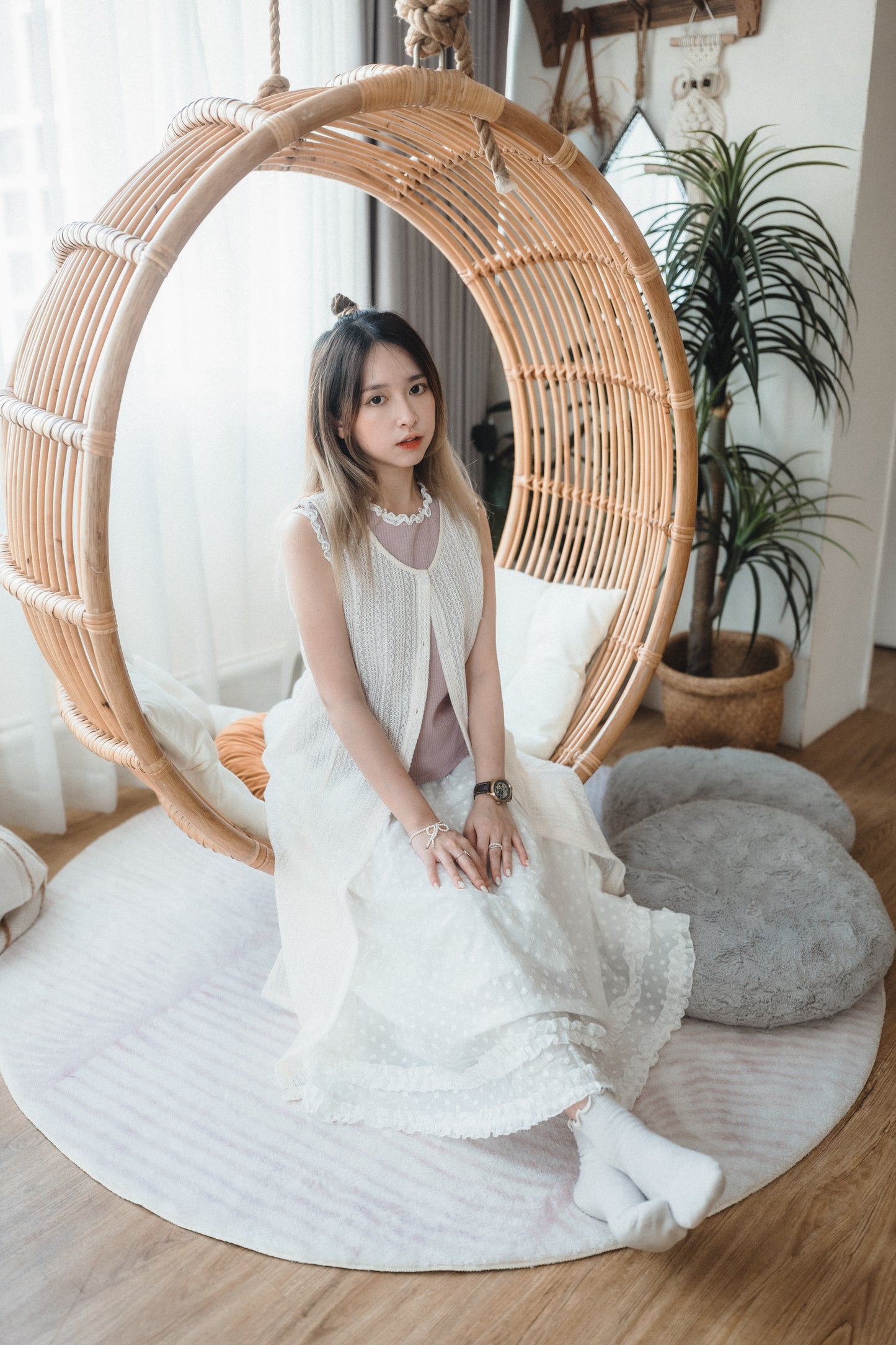 春夏🌿 藤織開鈕長外搭｜3色入