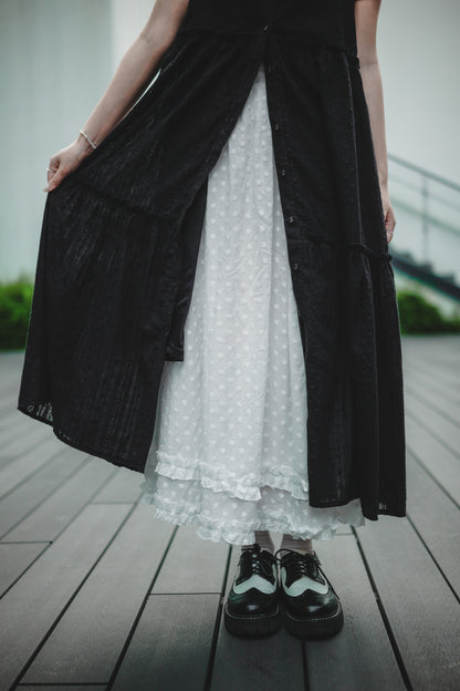 銀扣小通花開鈕OPS｜2色入