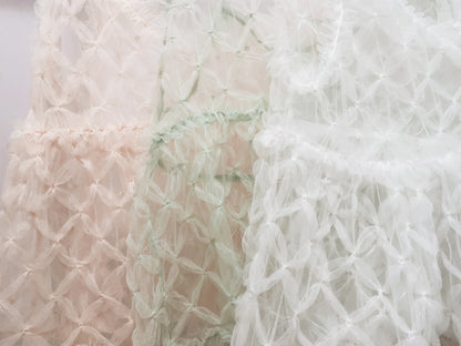 淡色系🌸花花紗紗外搭｜3色入