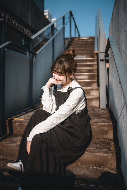 壓褶格格▫️綁帶慵懶風OPS｜3色入