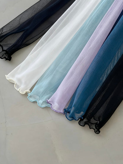 糖果tone🍬透膚捲邊內搭｜5色入