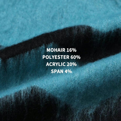 柔軟馬海毛鋸紋圓領毛衣｜5色入