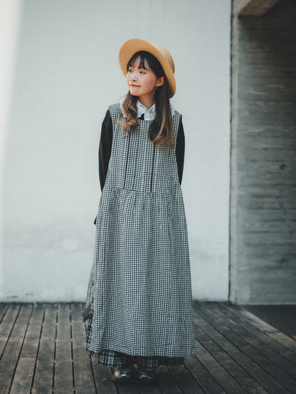 兩面 · 鈕扣 x 褶壓側綁帶ops｜3色入