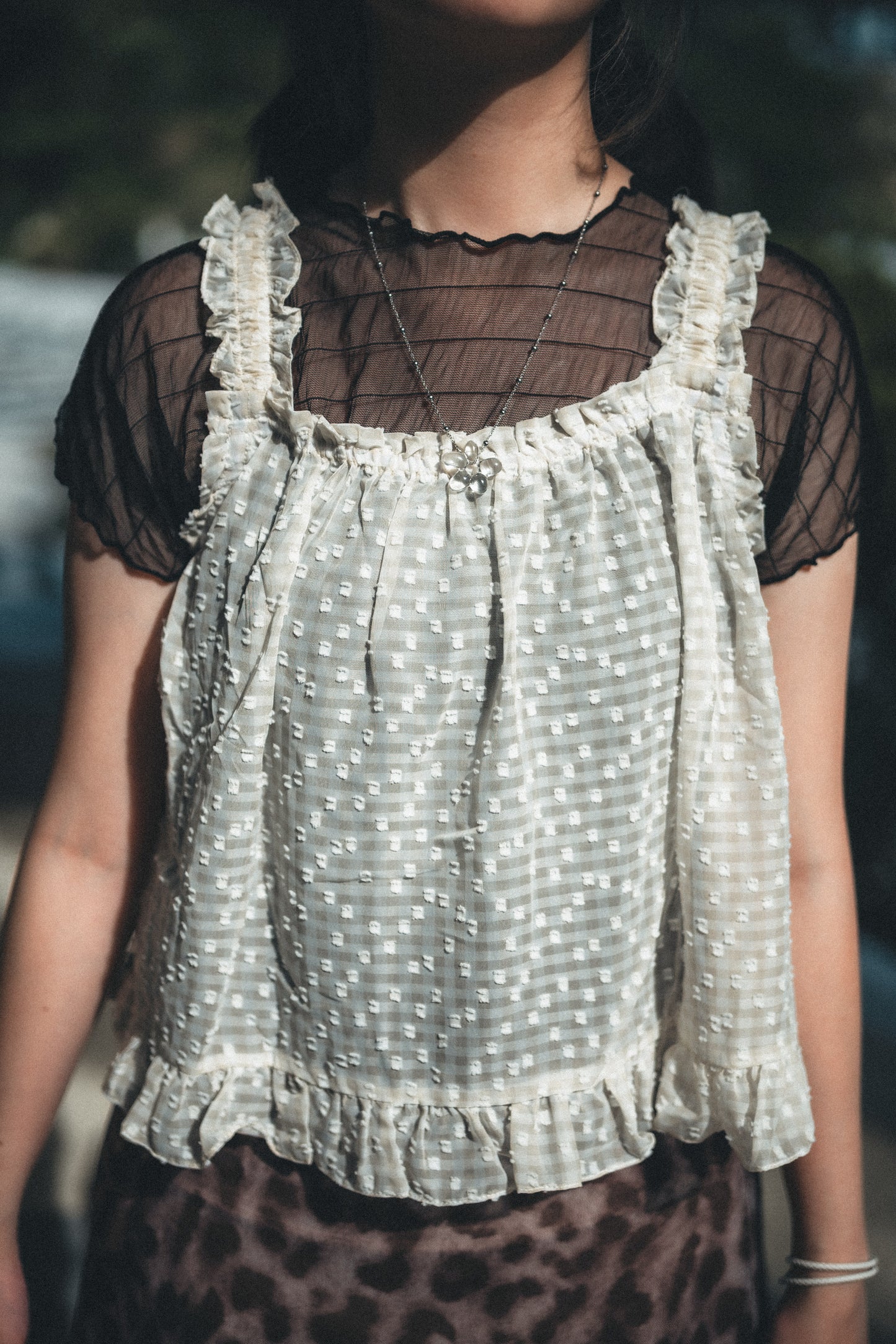 甜蜜🍯RUFFLE格紋粒粒外搭｜3色入