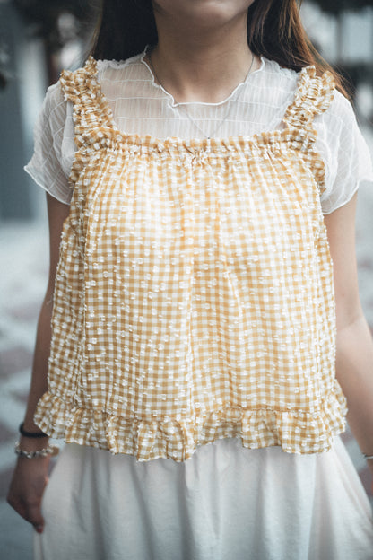 甜蜜🍯RUFFLE格紋粒粒外搭｜3色入