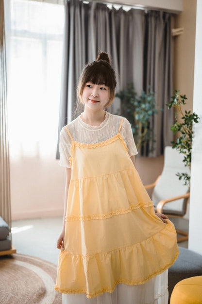 活力.ᐟ‪‪‬.ᐟ‪‪‬ Ruffle 蛋糕連身裙｜3色入