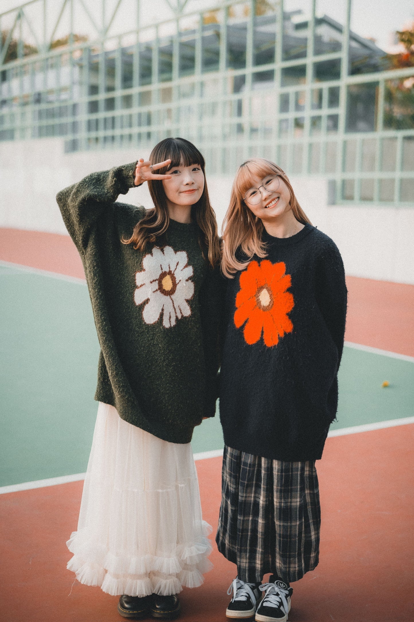 人氣款式🌼 日系花花針織上衣 | 3色入