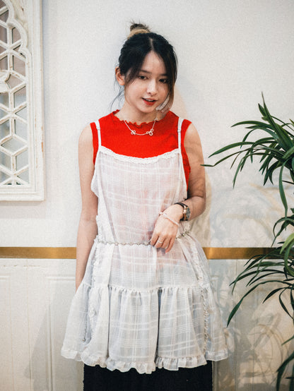 日系感🌈彩色透透背心｜5 colors