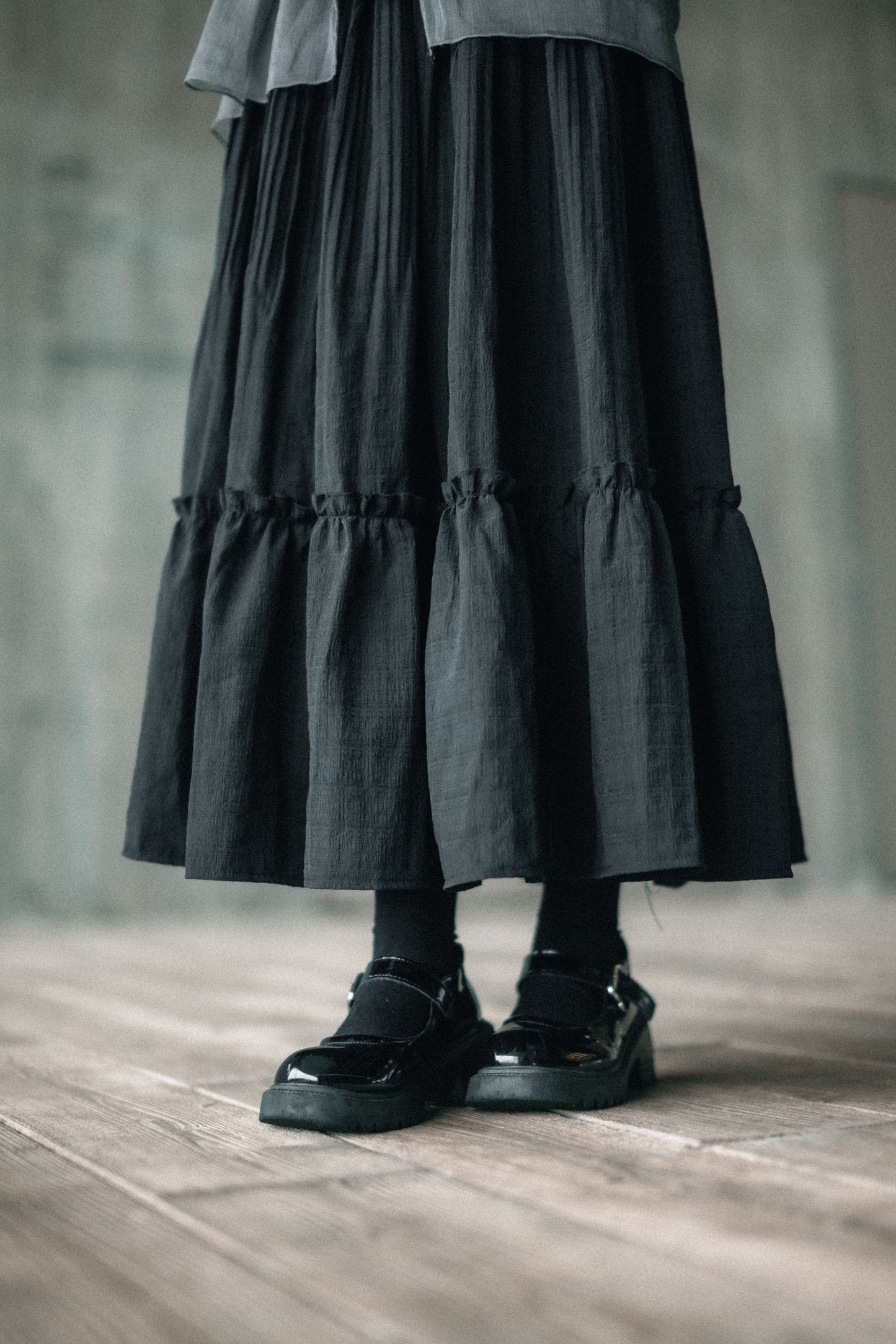 熱賣🔥 暗格Ruffle半身裙配幼腰帶｜3 color