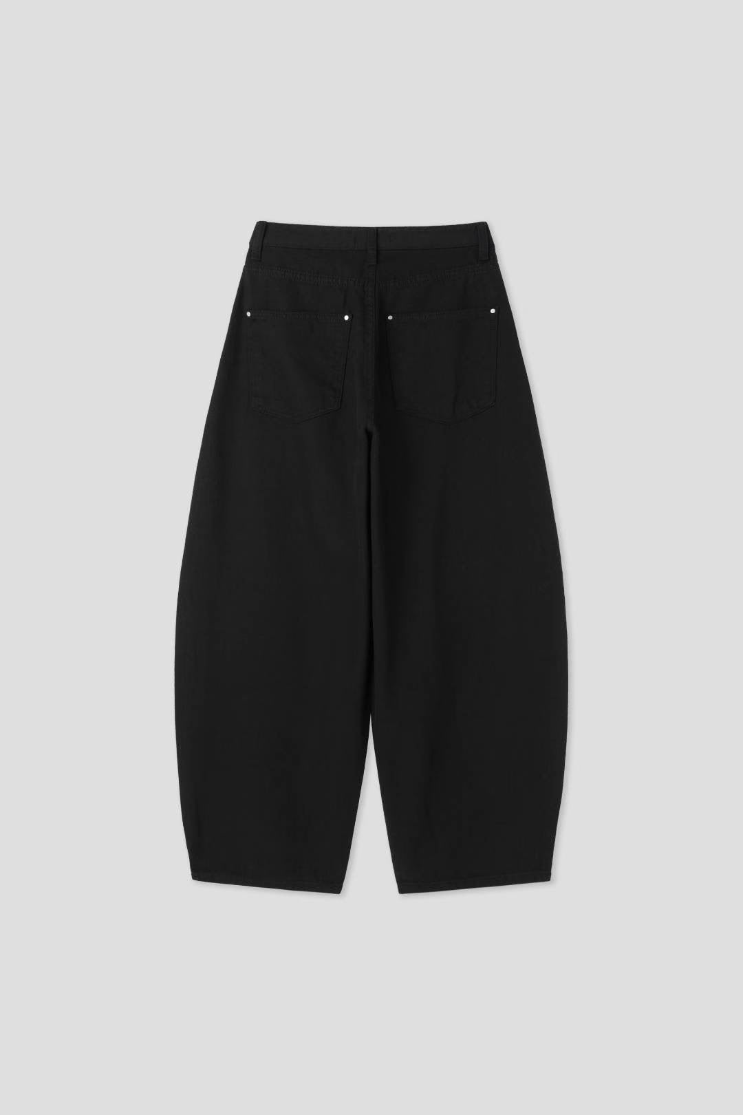 剪裁層疊拼格紋布氣球褲｜1色入