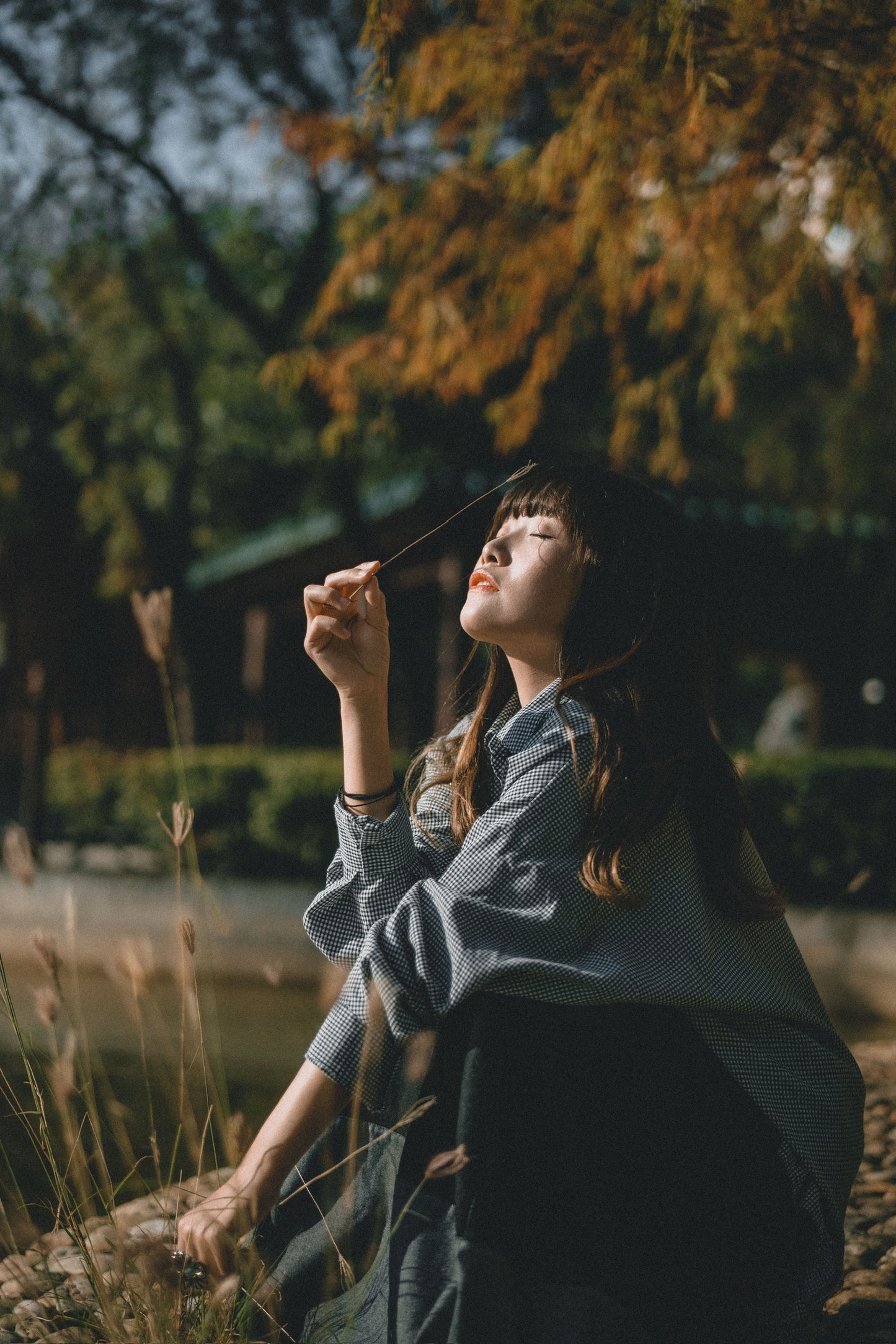 RUFFLE下襬➿小格子襯衫｜4色入