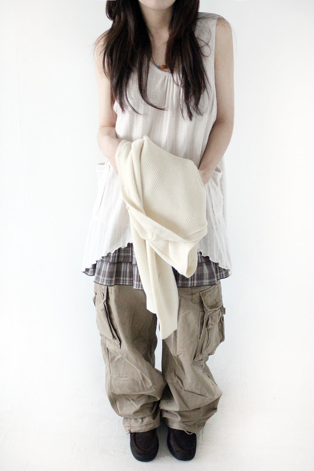 兩層layer🧸拼接背心娃娃top｜3色入