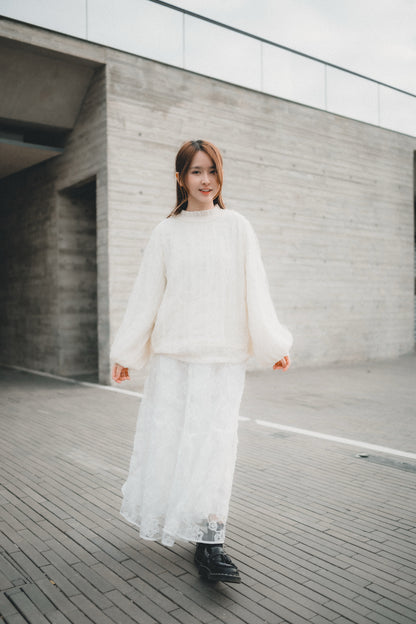 溫柔氣質雪紗ruffle上衣｜1色入