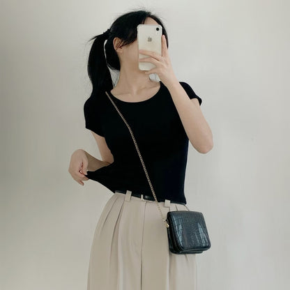 買一送一✨ 韓國純色棉質短袖｜6色入