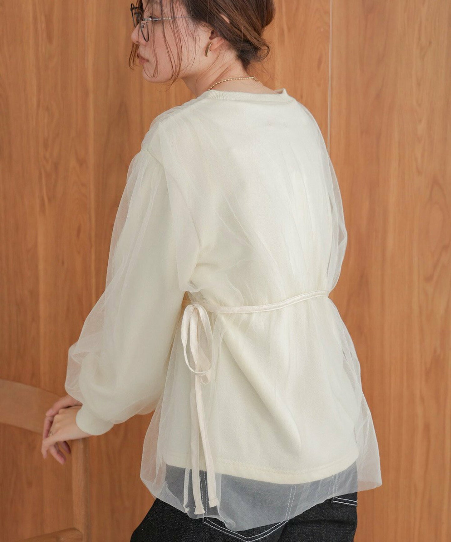 熱賣！疊層薄紗長袖TOP｜3色入