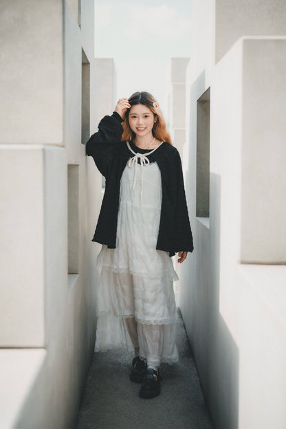 春夏🌿 溫柔層層lace吊帶OPS｜2色入