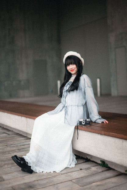 Ruffle尾暗格紋半身裙｜3色入