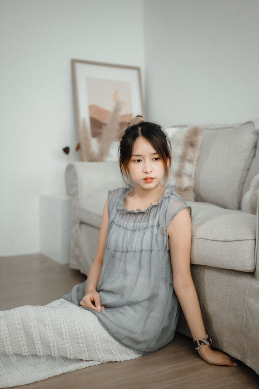 透明感🫧Ruffle Layer Top｜4 colors