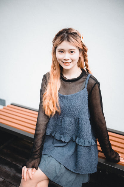 褶褶粒粒RUFFLE綁帶外搭｜4色入