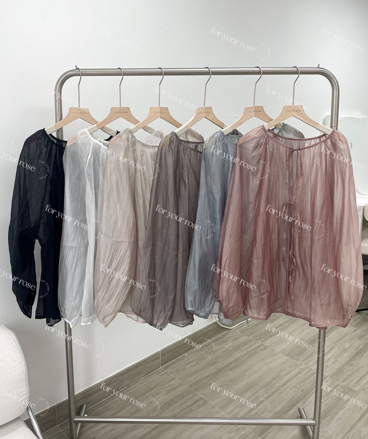 日系透明感🫧✨絲滑綁帶外搭｜6色入