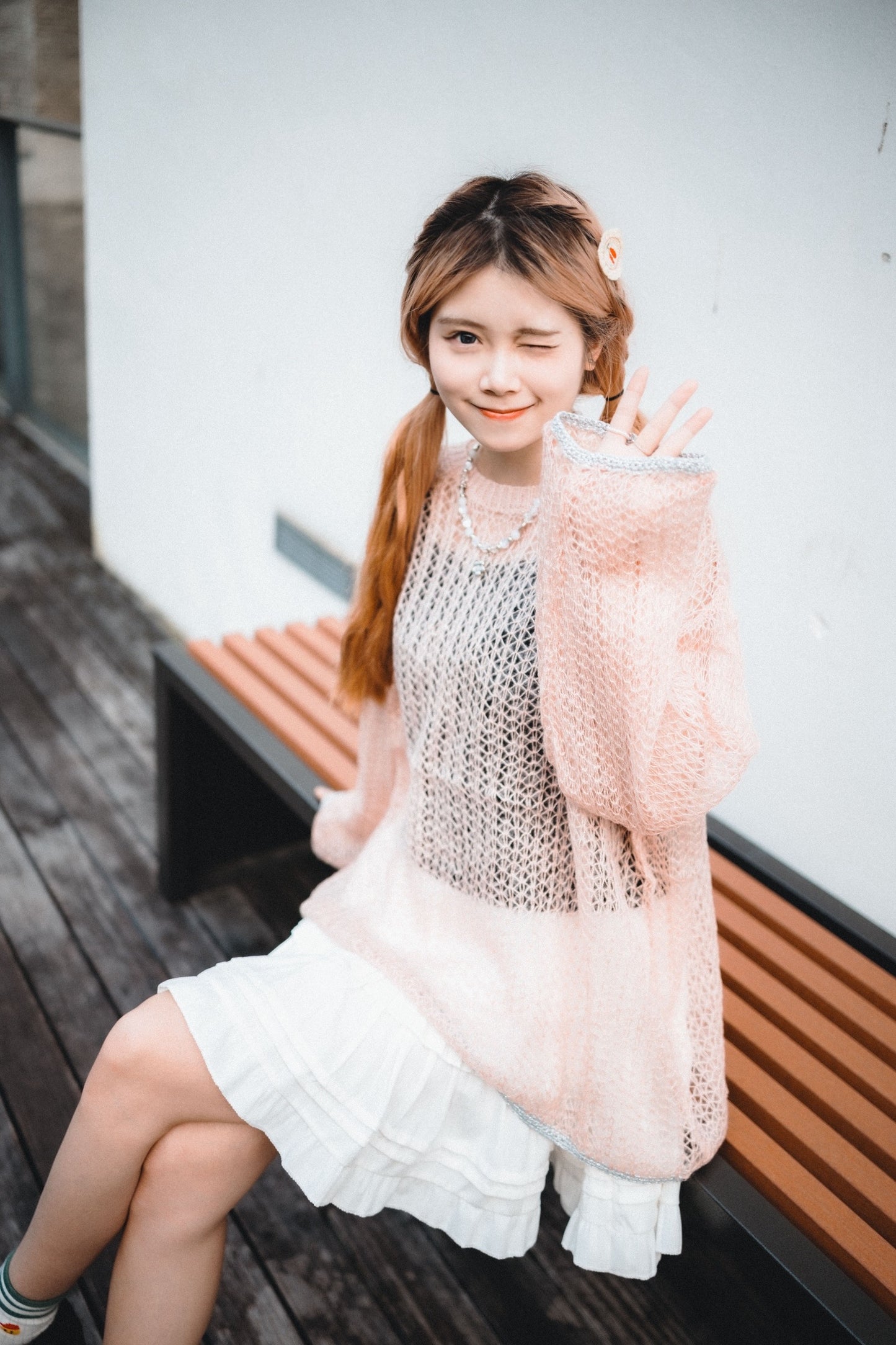 甜美花邊層層蛋糕短裙｜2色入