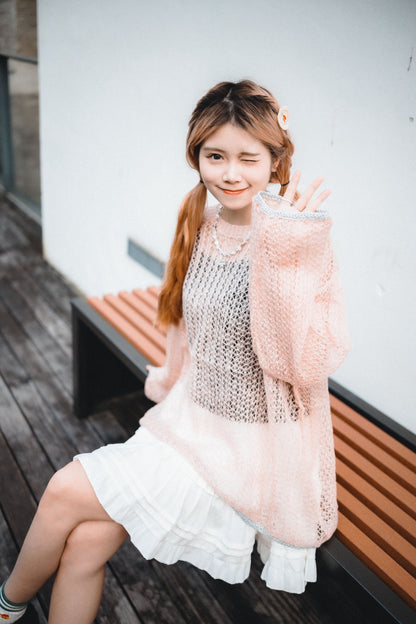 甜美花邊層層蛋糕短裙｜2色入