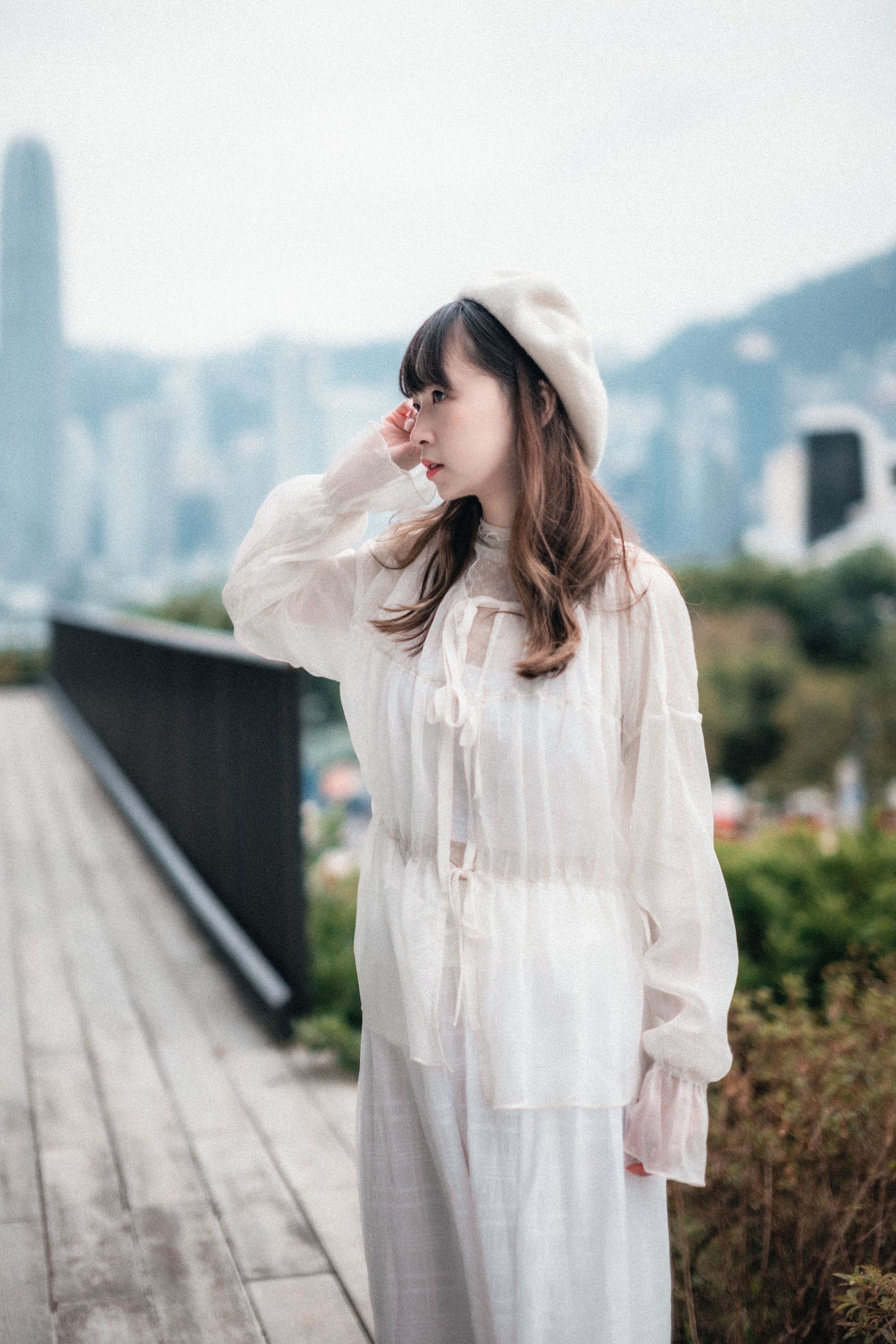 [新色加入🧊] 小雪花透膚捲邊內搭TOP｜3色入