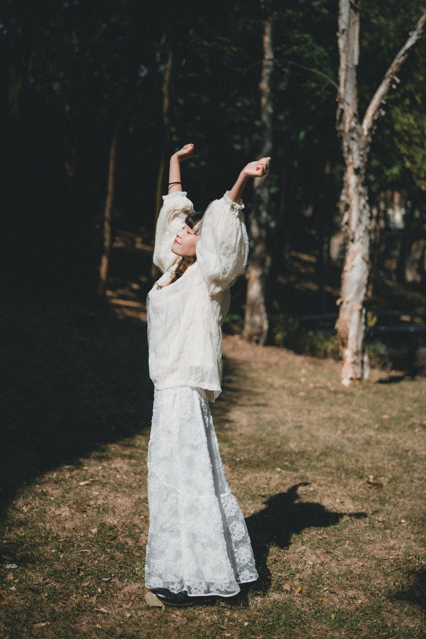 溫柔氣質雪紗ruffle上衣｜1色入