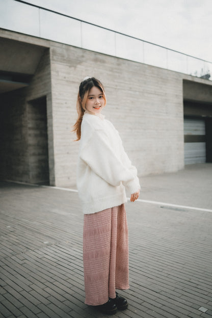 泡泡格格棉 • Waffle後開岔傘裙｜3色入