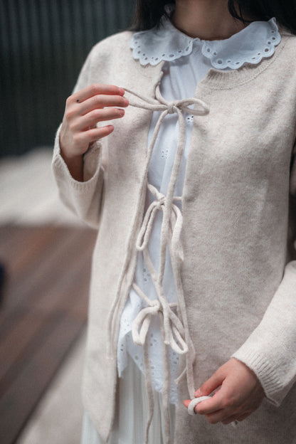 通花娃娃領背心TOP｜2色入