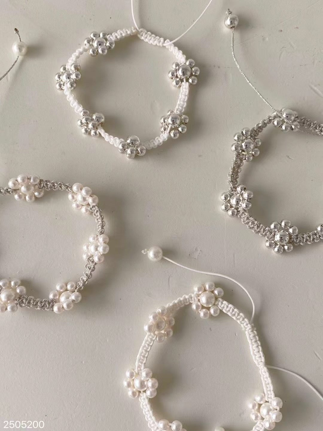 珠珠花朵手鏈｜4色入