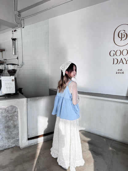 夏日☀️暗格紋側綁帶外搭｜4 colors