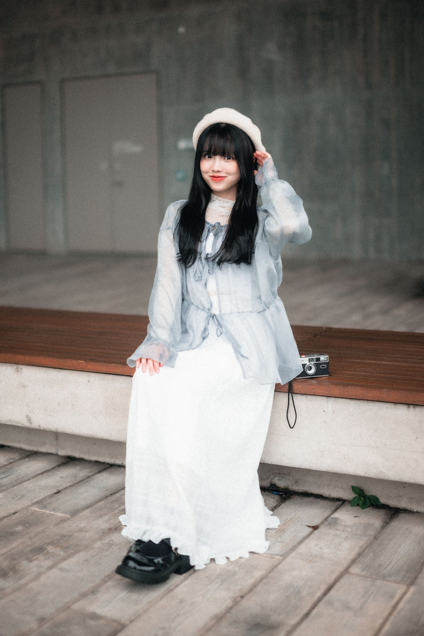 Ruffle尾暗格紋半身裙｜3色入