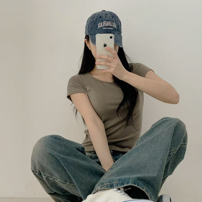 買一送一✨ 韓國純色棉質短袖｜6色入