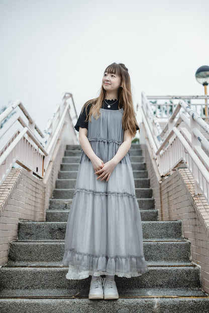 易襯皺皺➿捲邊Tee｜2色入