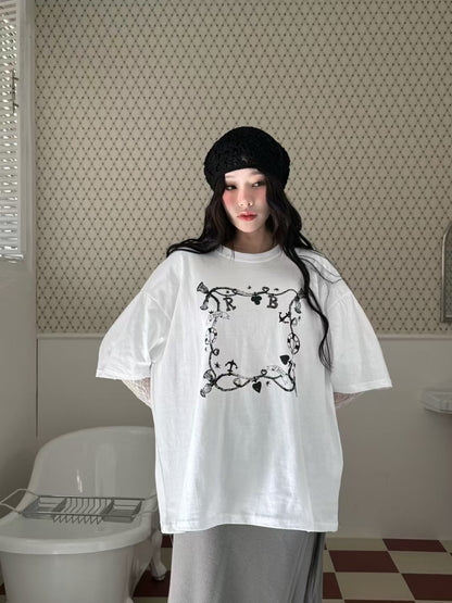 ROMANTIC RUFFLE LACE SLEEVES TEE | 3色入