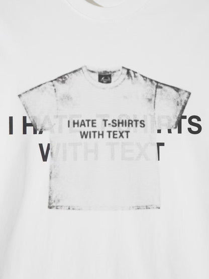 “I Hate T-shirts with Text” TEE｜3色入