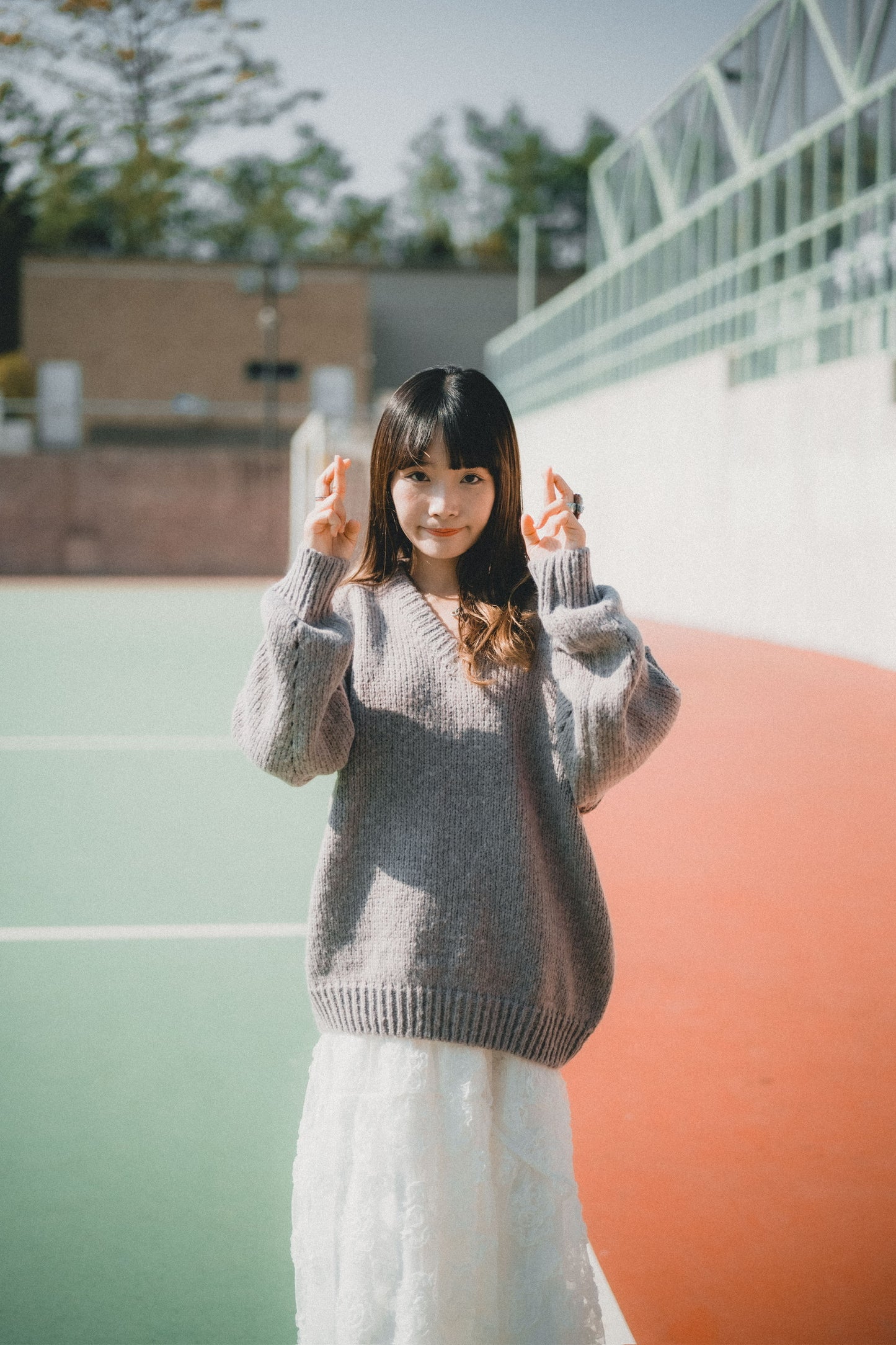 節日感！混色V領針織上衣｜7色入