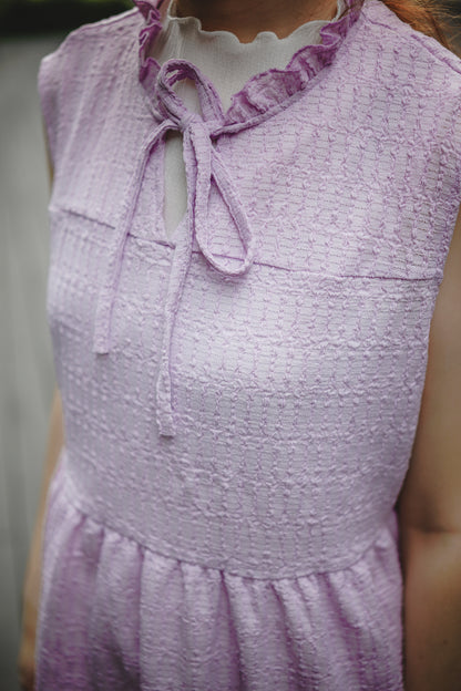 甜美蝴蝶綁帶小花邊背心｜3色入