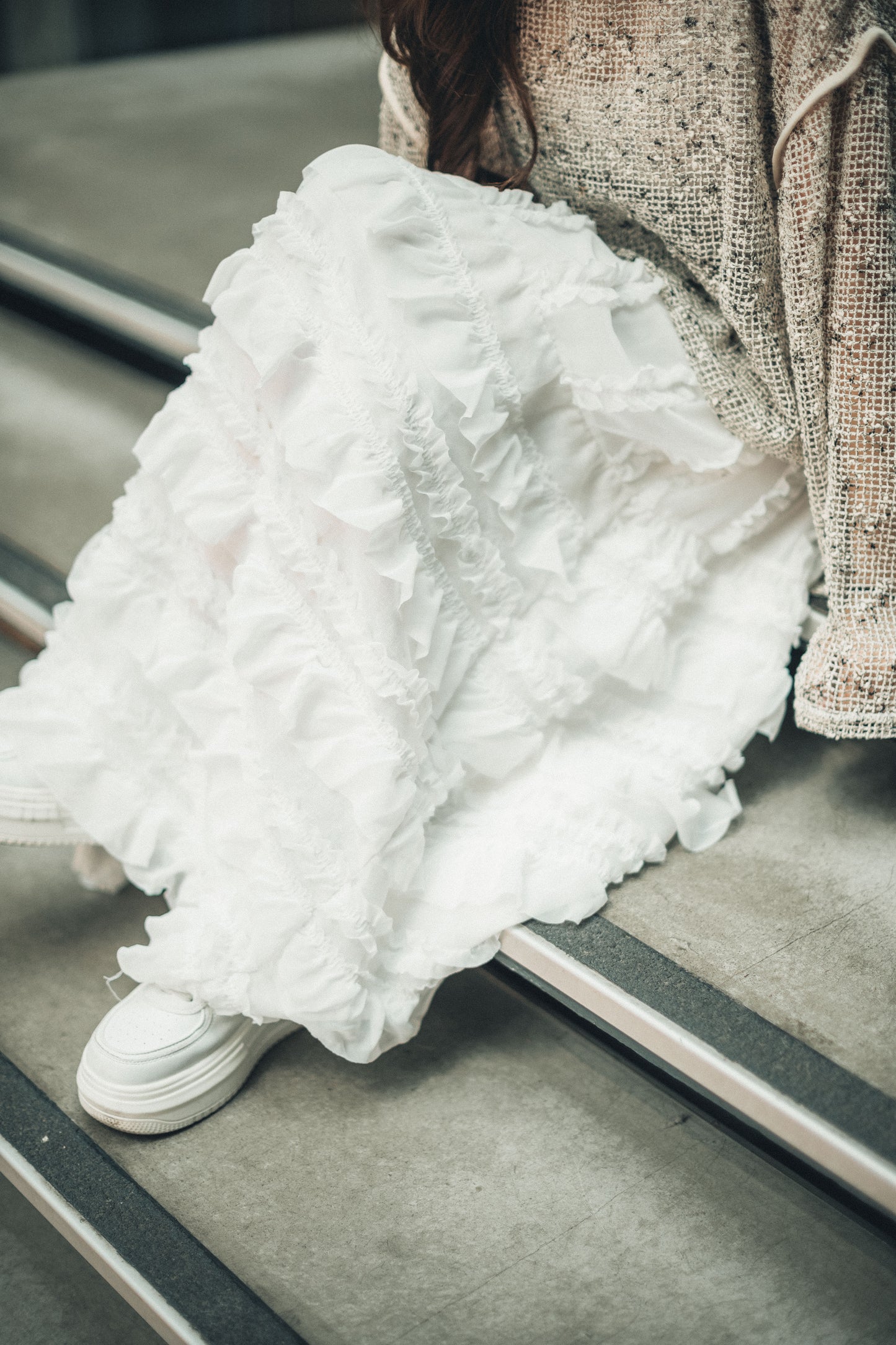 店主自留！輕盈🪽荷葉ruffle半身裙｜2色入