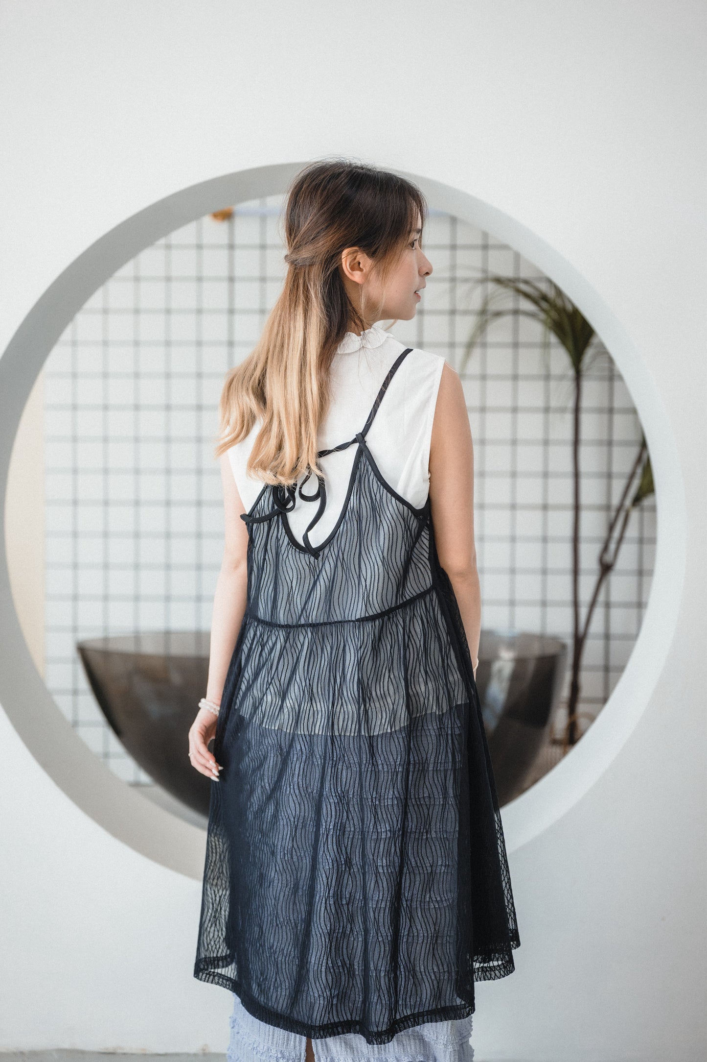 高級感！浮雕水波紋綁繩OPS｜3色入