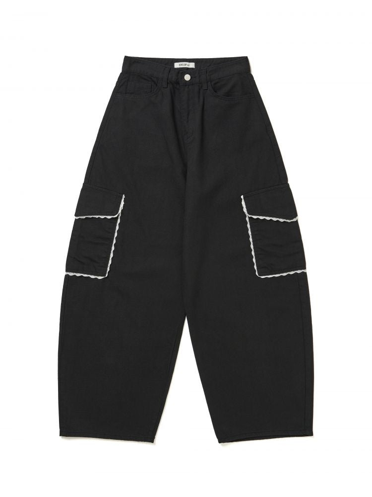 Lace Pocket 氣球褲｜3色入