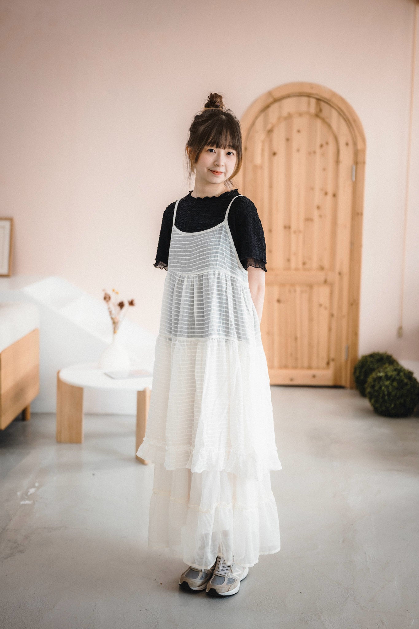 超soft☁️ 棉花糖拼接手袖TOP｜3色入