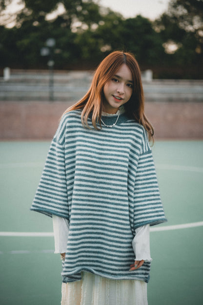 春季🍃 中袖捲捲邊毛衣｜6色入