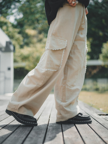 Lace Pocket 氣球褲｜3色入