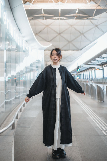 JP多穿法！暗格喇叭袖圓領OPS｜4色入