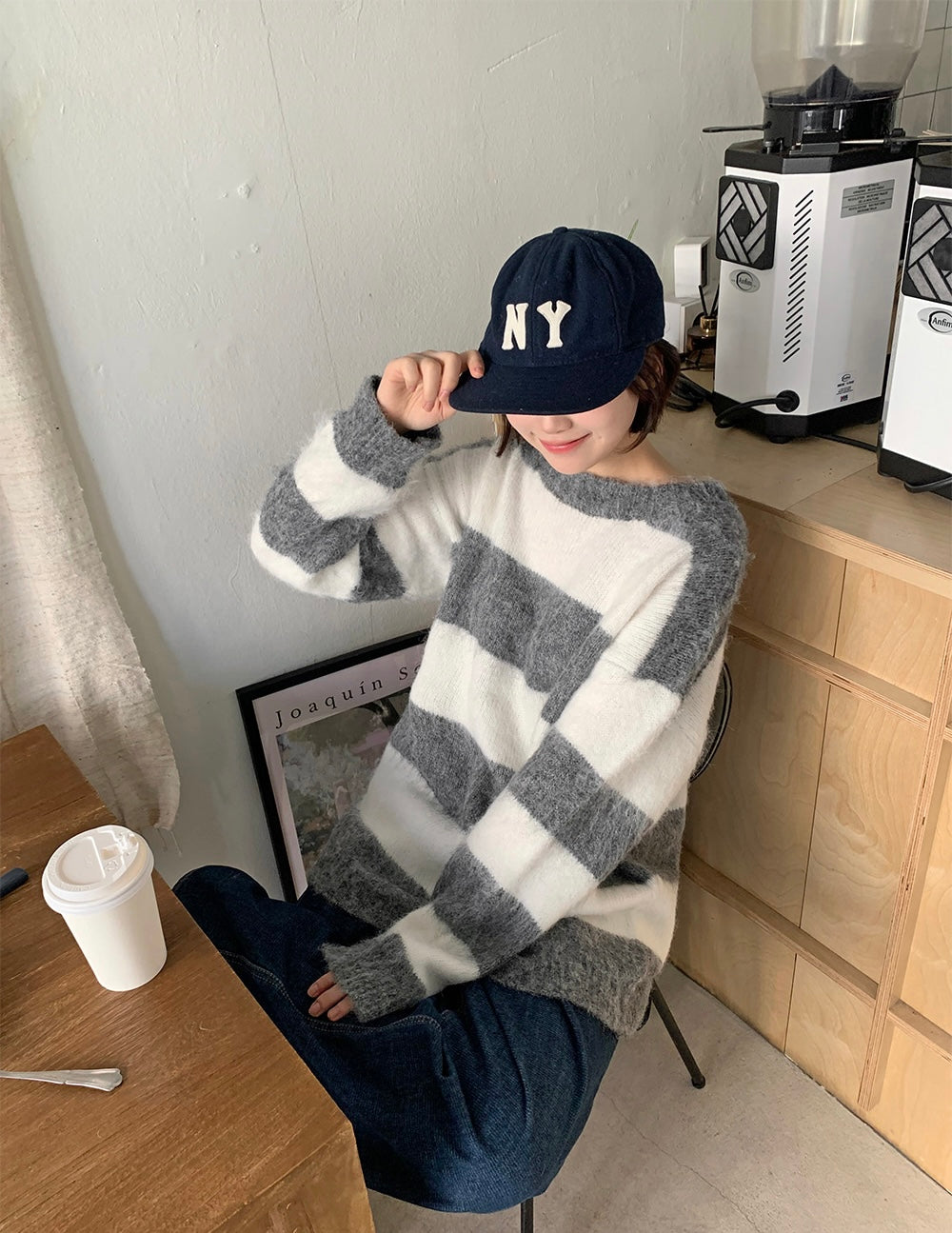 50%羊毛🐏 拼色間條圓領上衣｜4色入