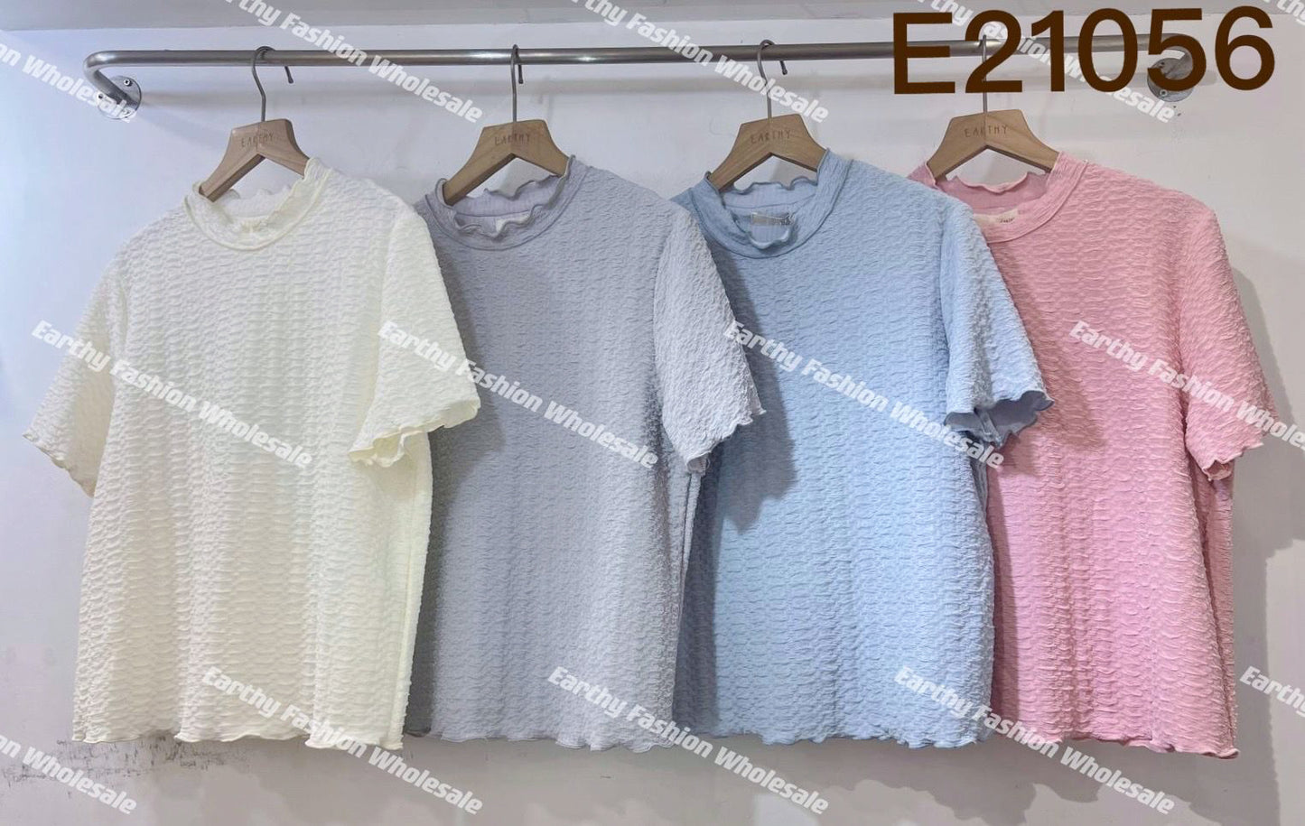 超舒服質料！棉花糖Ruffle Top｜4色入