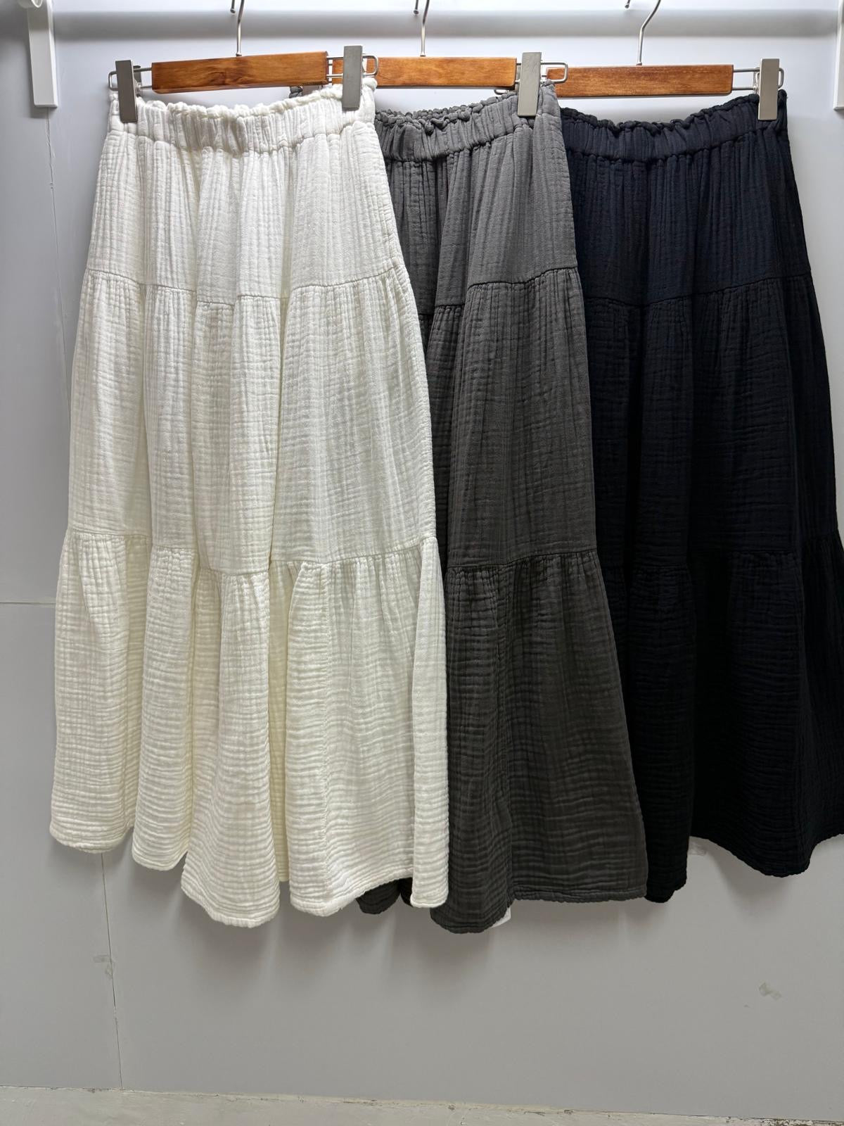 梳乎☁️BB棉半身裙｜3色入